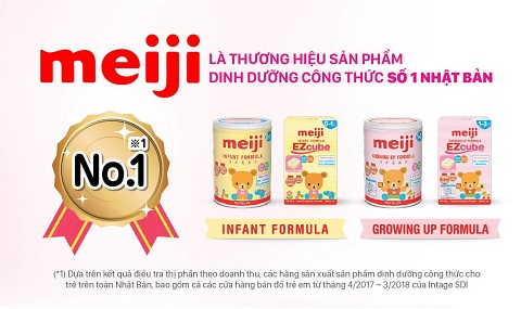 Thương hiệu sữa Meiji - sữa tốt cho trẻ sơ sinh