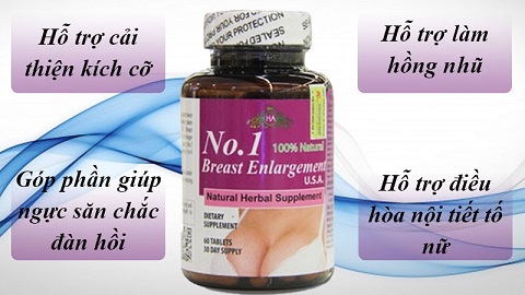Viên uống nở ngực No.1 Breast Enlargement USA