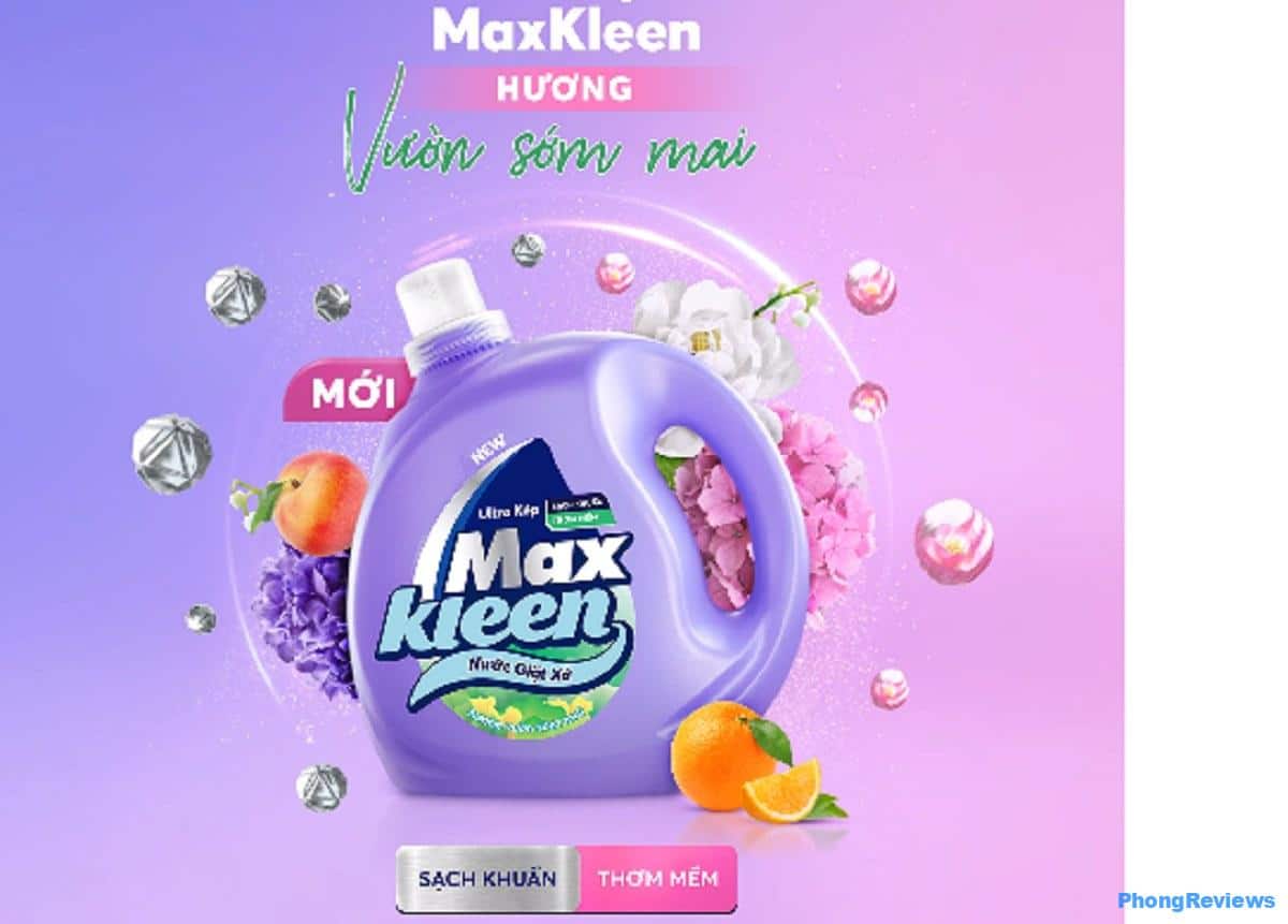 Top 4 loại Nước giặt xả Maxkleen mùi nào thơm nhất hiện nay