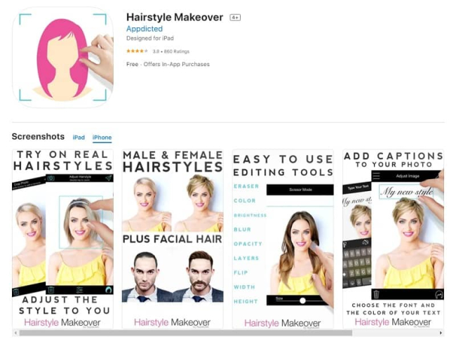 Top 10 Apps to try out men's and women's hairstyles online that match your face